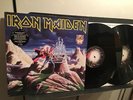 IRON MAIDEN RUNNING FREE/ RUN TO THE HILLS 1990 UK LMTD 2-EP NWOBHM DICKINSON