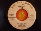 CAROLE KING The Right Girl 45 rpm WHITE LABEL PROMO ABC-Paramount 1958 Teen Pop