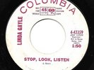 LINDA GAYLE 45RPM '66 COLUMBIA STOP,LOOK.LISTEN MOD SOUL ROCKER PROMO VG VINYL