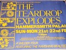 THE TEARDROP EXPLODES STUNNING CONCERT POSTER 21-22 FEBRUARY 1982 HAMMERSMITH UK