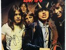 AC/DC signed LP Cover 'Highway To Hell' Angus & Malcom Young, Scott, Rudd + CW