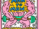 ORIGINAL 1987 KEITH HARING ART COVER MAN TO MAN 12 INCH VINYL EX RARE