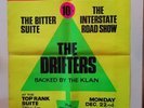Original vintage V. Rare 1969 concert college gig poster The Drifters/Klan band