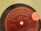 Billie Holiday Eddie Heywood Record ANTIQUE 78 How Am I to Know COMMODORE 1944