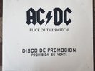 AC DC Flick of the Switch LP South America WHITE LABEL PROMO
