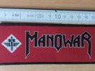 Manowar Rare Woven Stripe Patch Virgin Steele Thor Riot Immortal