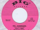 Tom & Jerry 45 Hey Schoolgirl NM 1957 Teen (Simon & Garfunkel) BB # 49 Big 613
