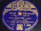 SPECIAL AL BOWLLY/LEW STONE & MONSEIGNEUR BAND b/w JACK HYLTON ORCH DECCA 78rpm