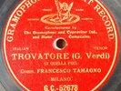 FRANCESCO TAMAGNO GC52678 Trovatore Di Quella Pira OPERA 78RPM w/ PICTURE SLEEVE