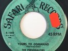 * PERSONALITIES Woe Woe Baby/Yours To Command DOO WOP JUMP BLUES Safari 45 Hear