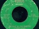 THE FOUR VOICES We Live In The Ghetto X-OVER SOUL 45 on VOICE