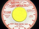 ROCKABILLY RARITY ALVIS WAYNE   DON'T MEAN MAYBE BABY  WESTPORT LABEL