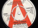 THE JACKSON SISTERS I Believe In Miracles (uk Mums 182)  1973 promo EX