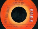 OTIS RUSH Homework MOD R&B POPCORN 45 on DUKE VG+