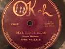 Okeh 8206 Sippie Wallace w KING OLIVER Devil Dance  78rpm 1924 Blues V-