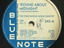 Thelonious Monk Quintet 'Round About Midnight Blue Note 543 V/V+ HEAR