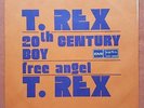 T.REX-20TH CENTURY BOY/FREE ANGEL YUGOSLAVIAN  7'' PS 1973 UNIQUE COVER