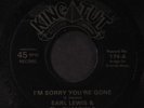 EARL LEWIS & CHANNELS: I'm Sorry You're Gone / Dear Lord 45 Vocal Groups