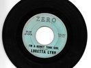Loretta Lynn-Zero ZO-107-Whispering Sea/I'm a Honky Tonk Girl-VG-1960 1st  ej38