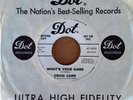NORTHERN SOUL - CRAIG CARR - WHAT'S YOUR GAME - DOT 45 - WHITE LABEL PROMO