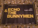 Echo and the Bunnymen Rare French 1981 tour poster Heaven Up Here Free P&P