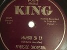Riverside Orchestra-Mondongo/Mambo En Fa/King 1446/Mambo-Cuba/Panari