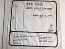 David Bowie With The Spiders From Mars Live In London July 3, 1873 LP  bootleg