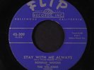 DONALD WOODS & VEL-AIRES: Stay With Me Always 45 Vocal Groups