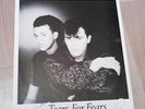 RARE SIGNED TEARS FOR FEARS FAN CLUB PHOTO 1983 ROLAND & CURT AUTOGRAPHS
