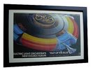 ELO+ELECTRIC+Out Of Blue+POSTER+AD+RARE ORIGINAL 1977+FRAMED+EXPRESS GLOBAL SHIP