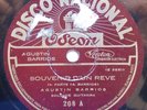 AGUSTIN BARRIOS plays himself on Odeon 208 RARE 1928 GUITAR 78 RPM *NEAR MINT*