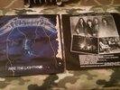 MEGAFORCE METALLICA RIDE THE LIGHTNING ERROR COVER 1ST PRESS INNER LYRIC SLEEVE