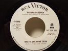BARBARA COOPER...WHAT'S ONE MORE TEAR. US RCA PROMO. NORTHERN SOUL RARITY.