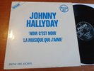 JOHNNY HALLYDAY RARE MAXI PROMO NOIR C'EST NOIR SPECIAL DJ HORS COMMERCE 1982