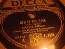 Come back to Sorrento / Now is the hour. Gracie Fields 78rpm.