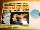 SHOSTAKOVICH Piano Concerto, Symphony for Strings LP CHANDOS Digital