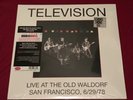 TELEVISION Live at the Old Waldorf RSD limited NUMBERED White VINYL SEALED RHINO
