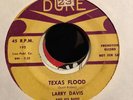 45 RPM LARRY DAVIS & His Band I TRIED / TEXAS FLOOD  Duke promo 192 ROCKABILLY