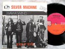 HAWKWIND SILVER MACHINE ISRAEL 45 + KILLER PICTURE SLEEVE M- PROG PSYCH