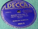 HARLEM HAMFATS SALES TAX ON IT/WHY DON'T YOU DO NOW DECCA 78 CHARLIE MCCOY