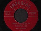 FATS DOMINO: Don't You Hear Me Calling You / Love Me 45 Blues & R&B