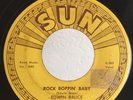 Rockabilly 45 Edwin Bruce Rock Boppin Baby on Sun OG HEAR