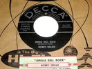 BOBBY HELMS Jingle Bell Rock 45 Orig Decca Christmas w/Jukebox Title Strip NICE