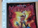 Manowar - Patch / Aufnäher Woven Black  Kings of Metal Thor Immortal Riot