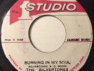 * SILVERTONES Burning In My Soul/Version ROCKSTEADY SKA COXSONE Studio 1 45 Hear
