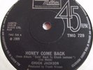CHUCK JACKSON   HONEY COME BACK ** 1969 TAMLA MOTOWN 45
