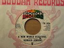 DONALD JENKINS  A New World Beautiful / Fighting For My Baby THOMAS 806 - 45rpm