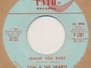 TONI AND THE HEARTS Thank You Baby / Stay In School 45 (Hear It) SOUL NM