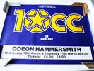 10cc Original Promo Poster concert at London 1982