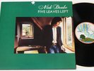 NICK DRAKE FIVE LEAVES LEFT ORIGINAL UK ISLAND PINK RIM PRESSING 3U/3U NM